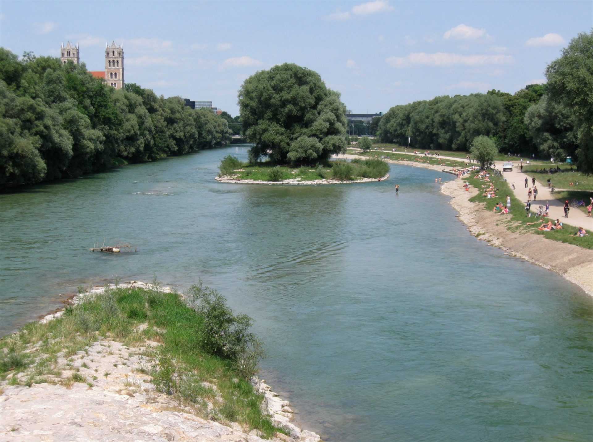 Isar_an_der_Wittelsbacher_Bruecke_Muenchen Green Event Ramadama Umweltschutz Event